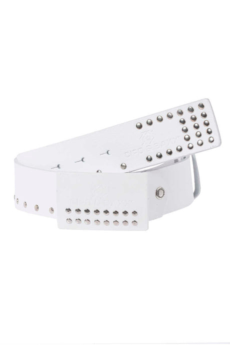 CG163 men's leather belts with a rivet stock