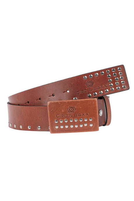 Cinturones de cuero para hombres CG163 con caldo de remaches