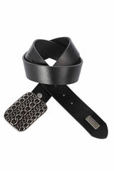 CG164 men's leather belts with a fashionable metal buckle