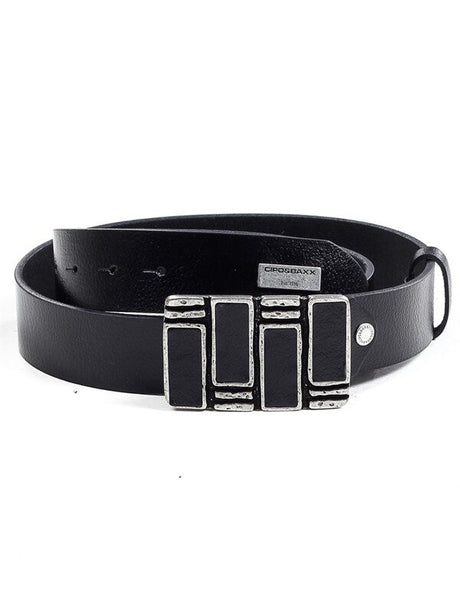 CG167 men's leather belts with striking metal buckle