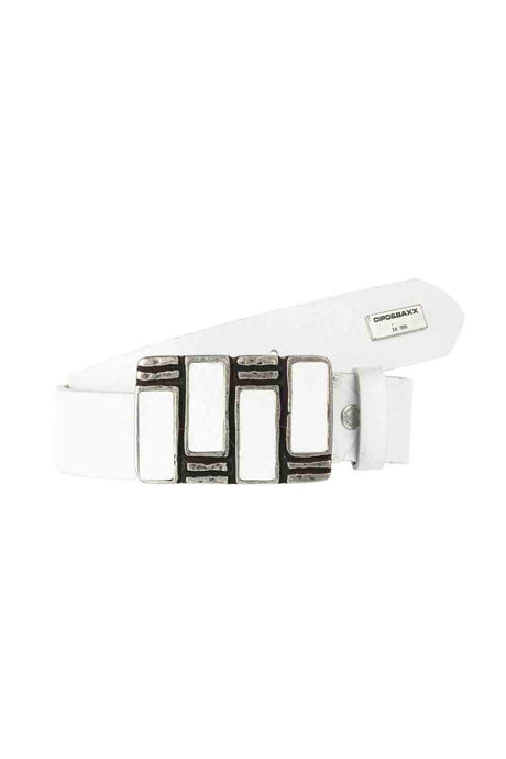 Cinturones de cuero para hombres CG167 con llamativa hebilla de metal