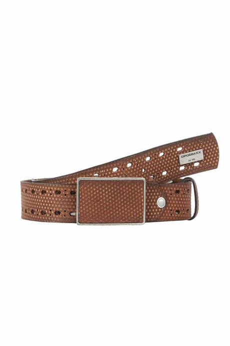 CG174 men's leather belts in futuristic optics