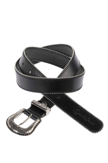 WG117 Cinturón de mujer hecho de cuero con hebilla de metal