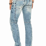 C-0894A Herren Jeanshose Regular Fit Used Streetwear Freizeit