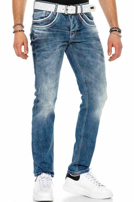 C-1127 męskie jeansy proste 