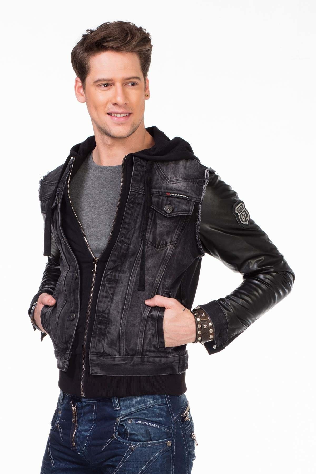 C-1290 Chaqueta para hombres  con capucha 