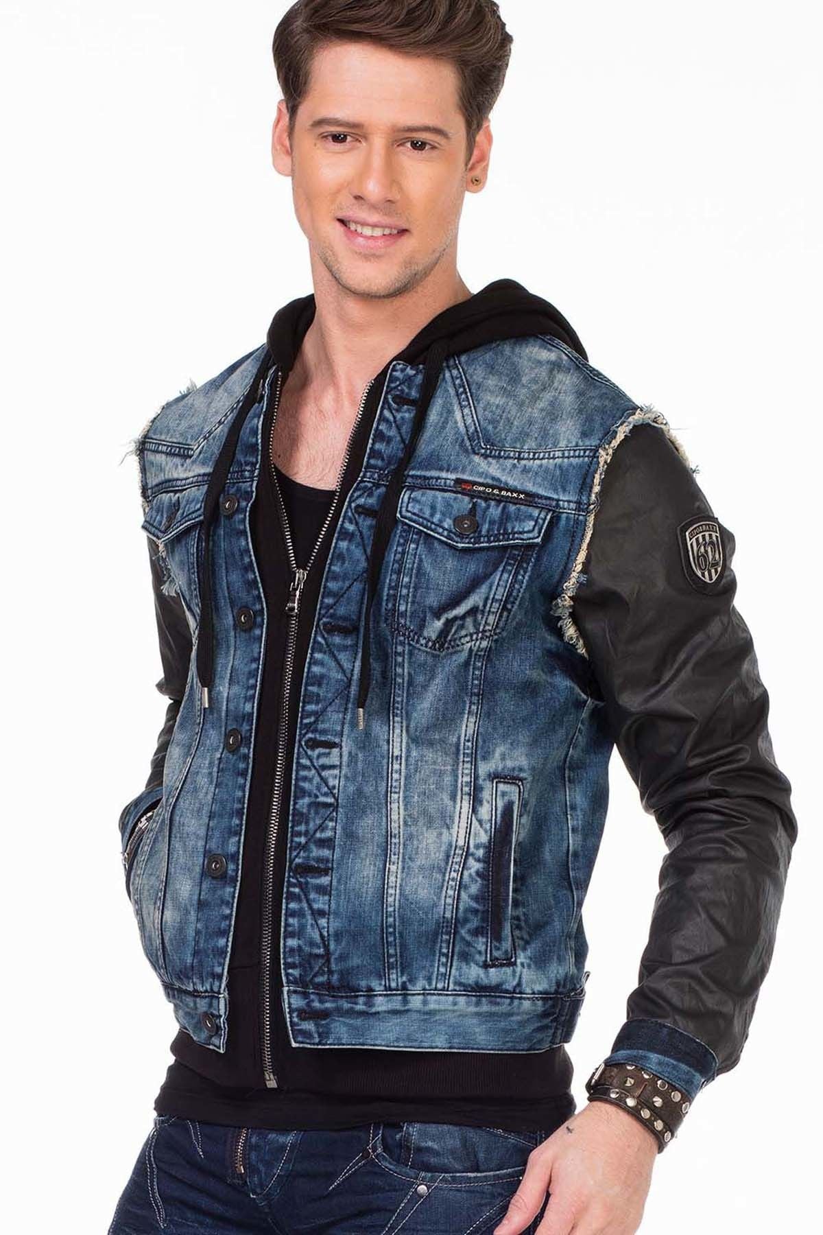 C-1290 Chaqueta para hombres  con capucha 