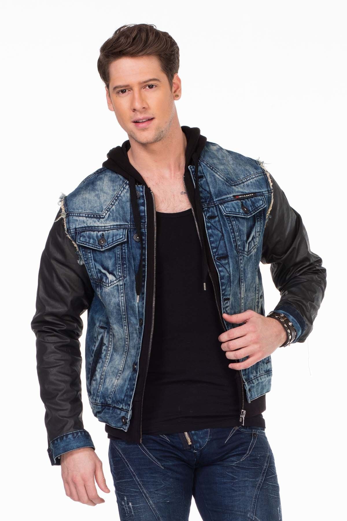 C-1290 Chaqueta para hombres  con capucha 