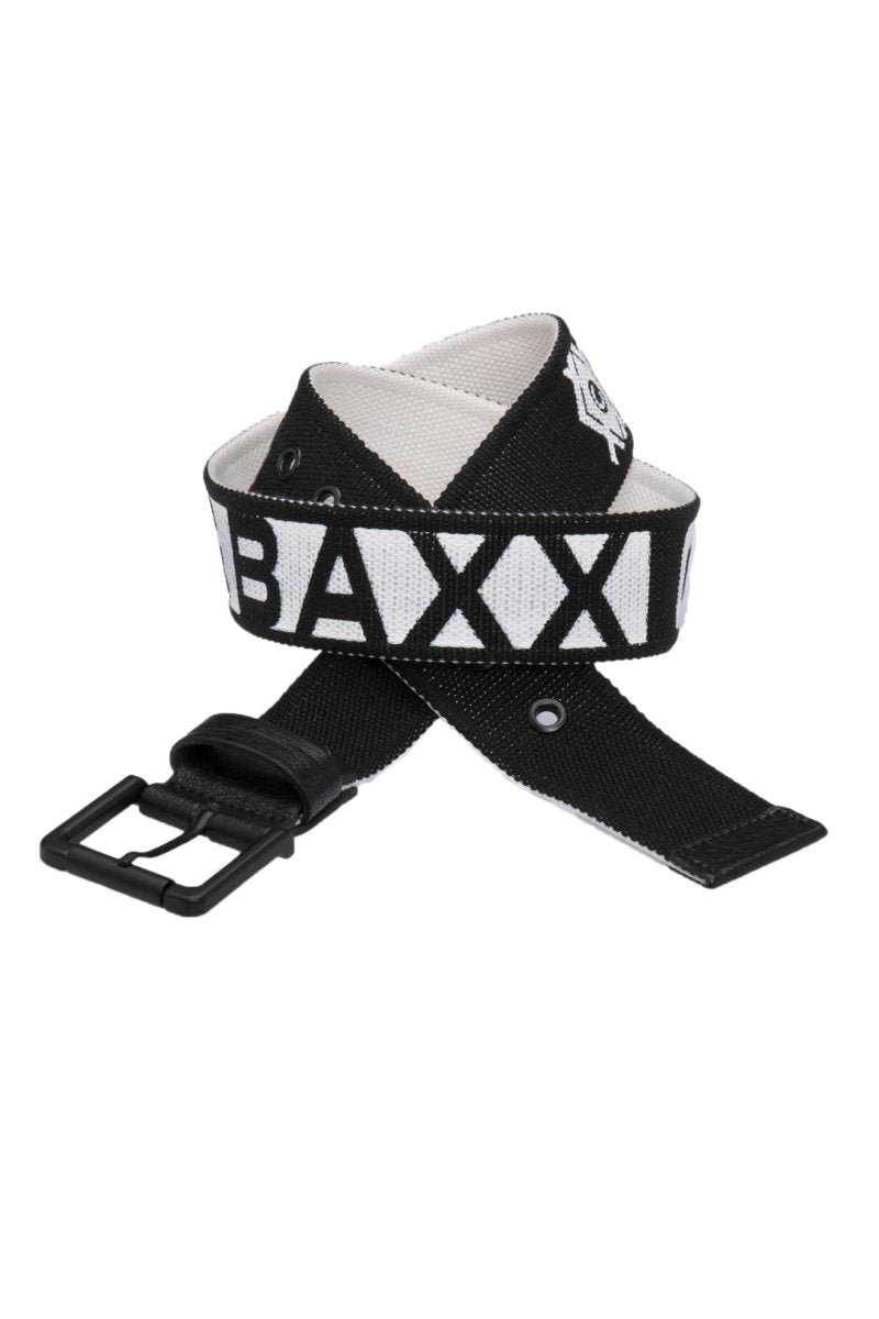 C-2133 Herren Stoffgürtel Casual Gürtel mit großen Markenschriftzug