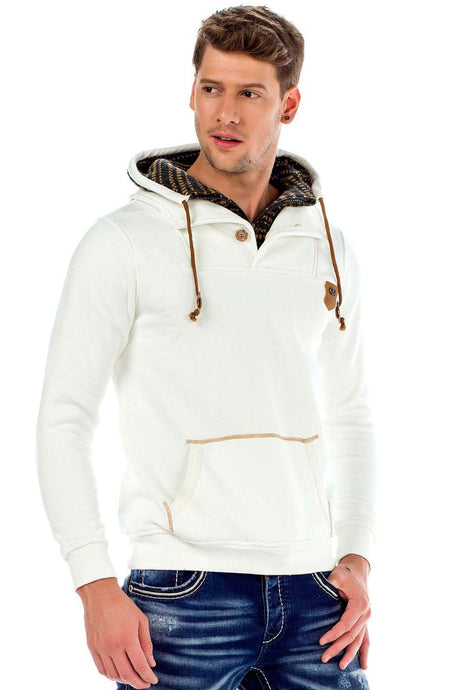 C44200 men hooded sweatshirt in a cool look