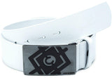 C44856 men's leather belts in the casual look with designer buckle
