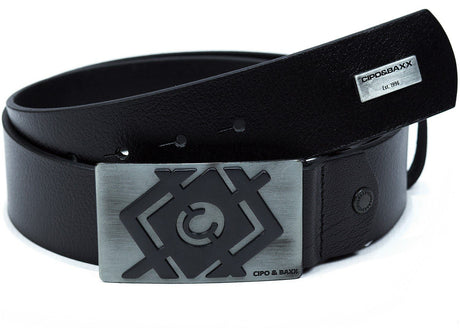C44856 men's leather belts in the casual look with designer buckle