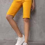 WK196 Pantaloncini al ginocchio di Jeans per donna