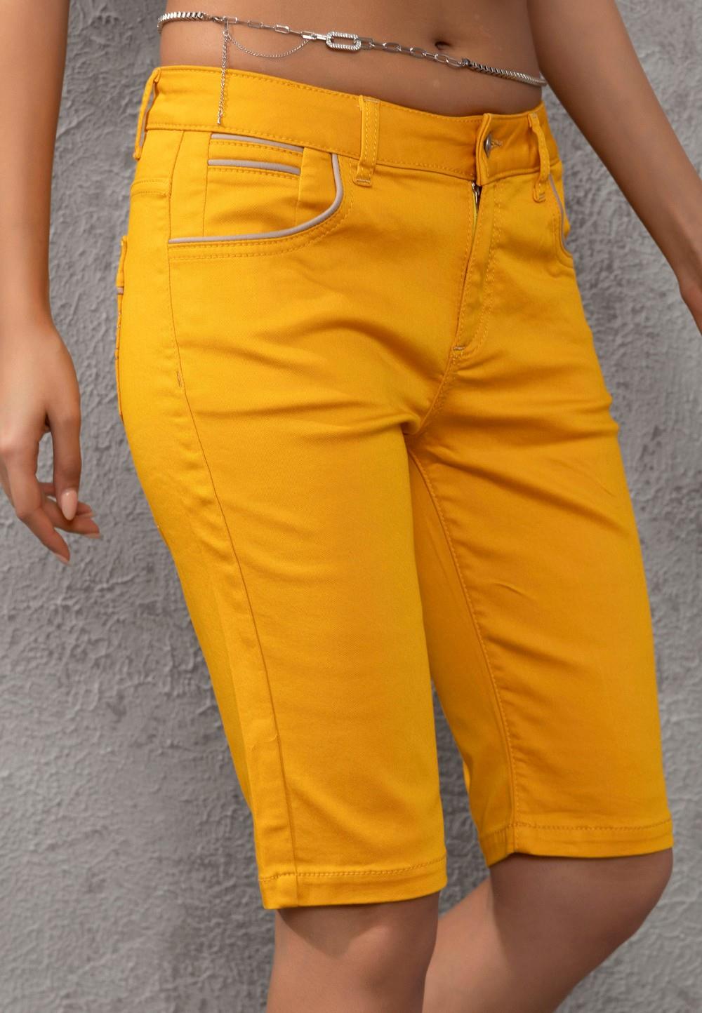 WK196 Capri de Jeans para Mujer