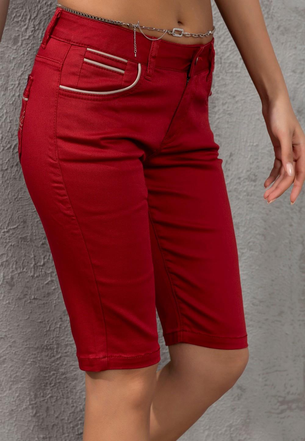 WK196 Capri de Jeans para Mujer