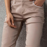 WK196 Pantaloncini al ginocchio di Jeans per donna