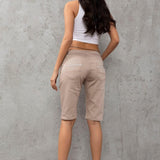 WK196 Pantaloncini al ginocchio di Jeans per donna