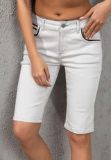WK196 Capri de Jeans para Mujer