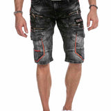 CK224 Men Capri Jeanshorts Cargo Style with zipper