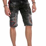 CK224 Men Capri Jeanshorts Cargo Style with zipper