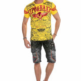 CK224 Men Capri Jeanshorts Cargo Style with zipper