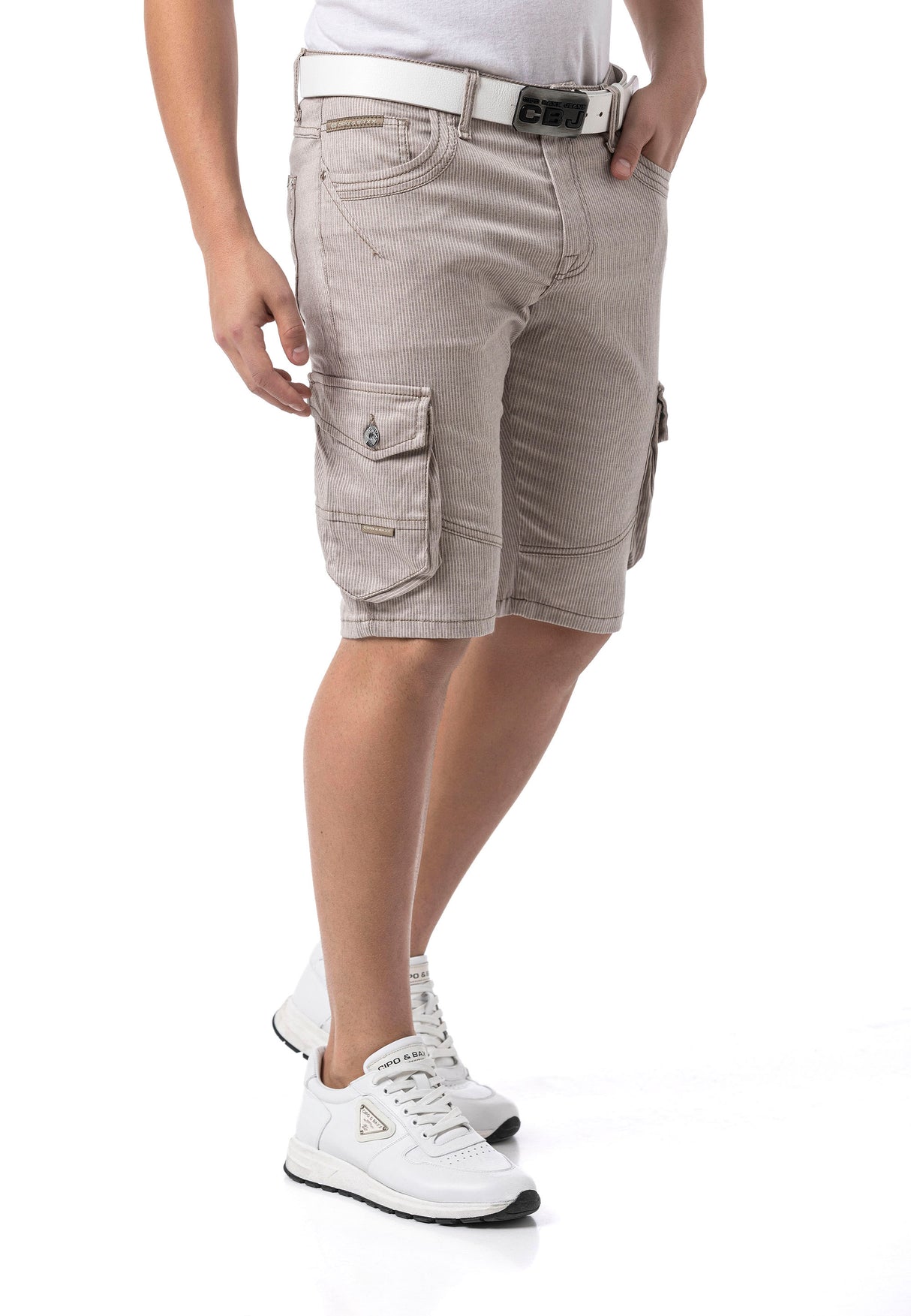 CK297– Uomo Pantaloncino Pantalone con zip