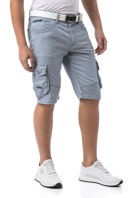 CK297– Herren Capri Hose mit Zipper
