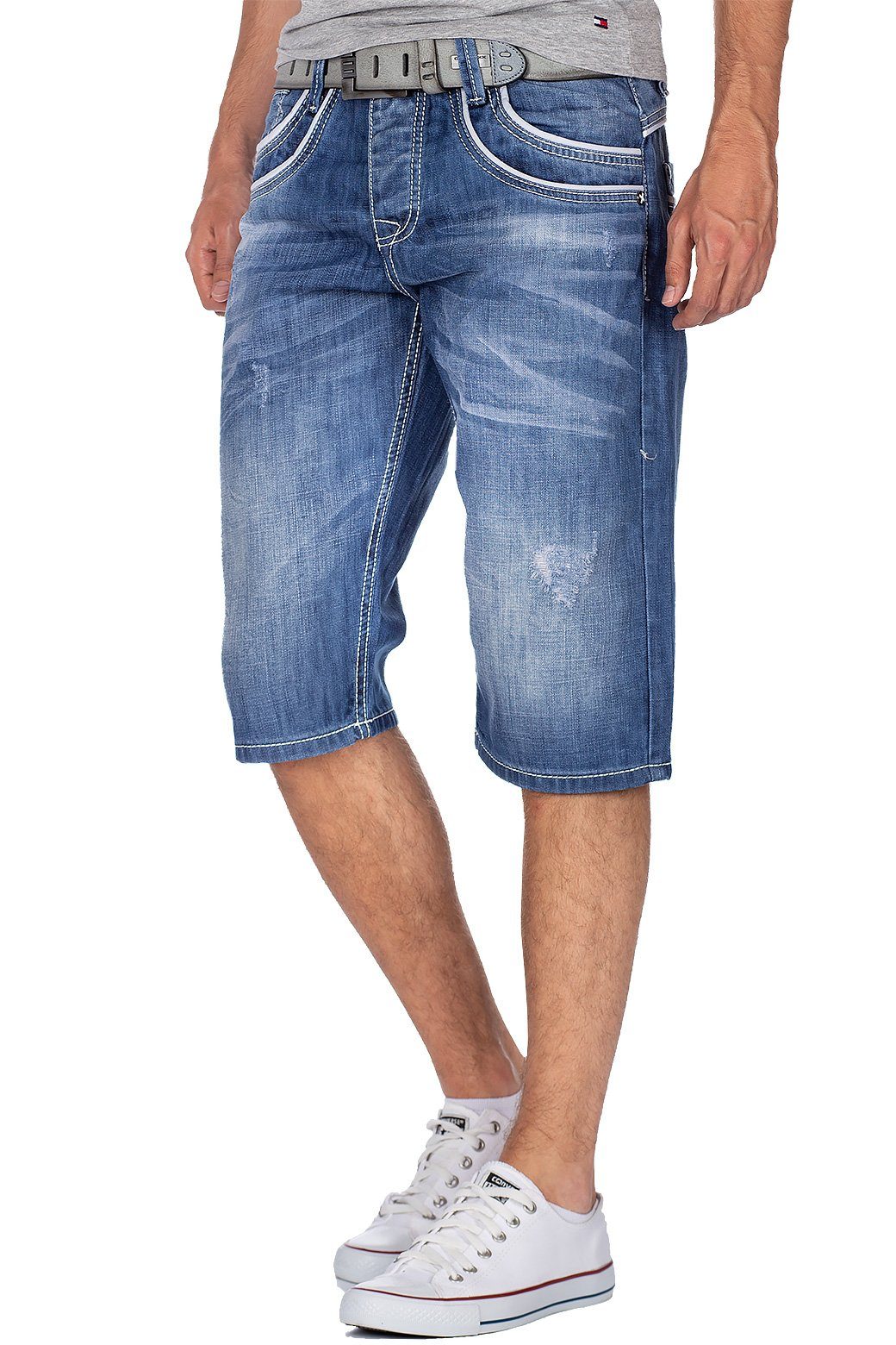 CK114 Herren Capri - Bequemer Denim-Style für den Sommer