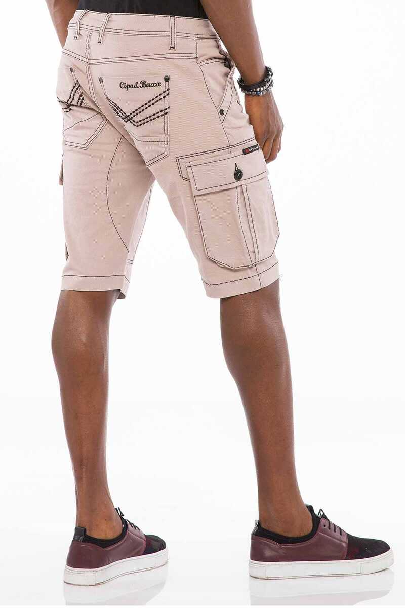 CK188 Men Capri Shorts con bolsas de cargot