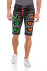 Pantalones cortos capri de hombres CK241 con recortes fríos