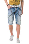 Pantalones cortos capri de hombres CK270 con puntadas decorativas llamativas