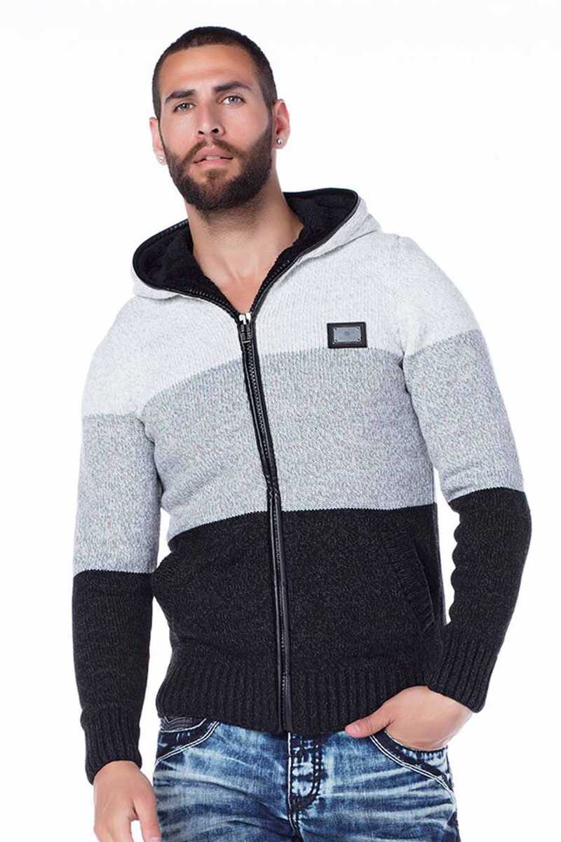 CP132 GREY MEN'S SWEATER