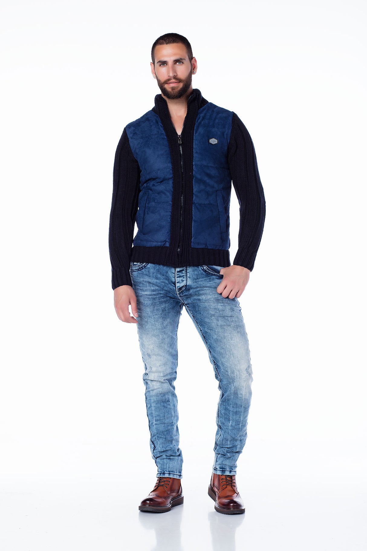 CP136 Camel Men Sweater