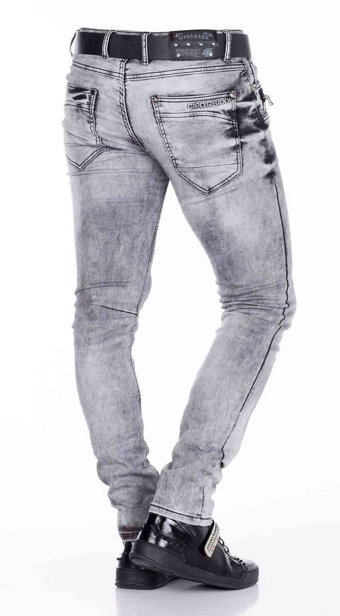 CD111 men's comfortable jeans with striking washing