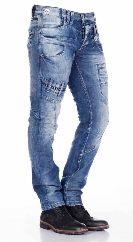 CD119 Jeans coupe régulière pour hommes