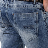 CD131 Hombres jeans cómodos con cinturón