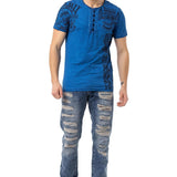 CD131 Hombres jeans cómodos con cinturón