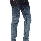 CD244A Jeans cómodos para hombres con un elegante pacto doble