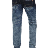 CD244A Jeans cómodos para hombres con un elegante pacto doble