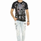 CD272 Men's comfortable jeans with embroidered seams in Straight Fit