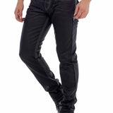 Jeans comodi da uomo CD295 in uno sguardo lucido in fila dritta