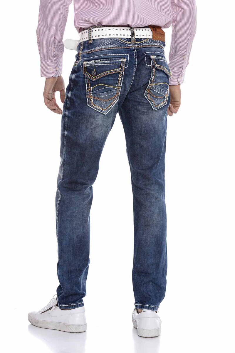 CD305 Herren bequeme Jeans in modischer Optik In Straight Fit