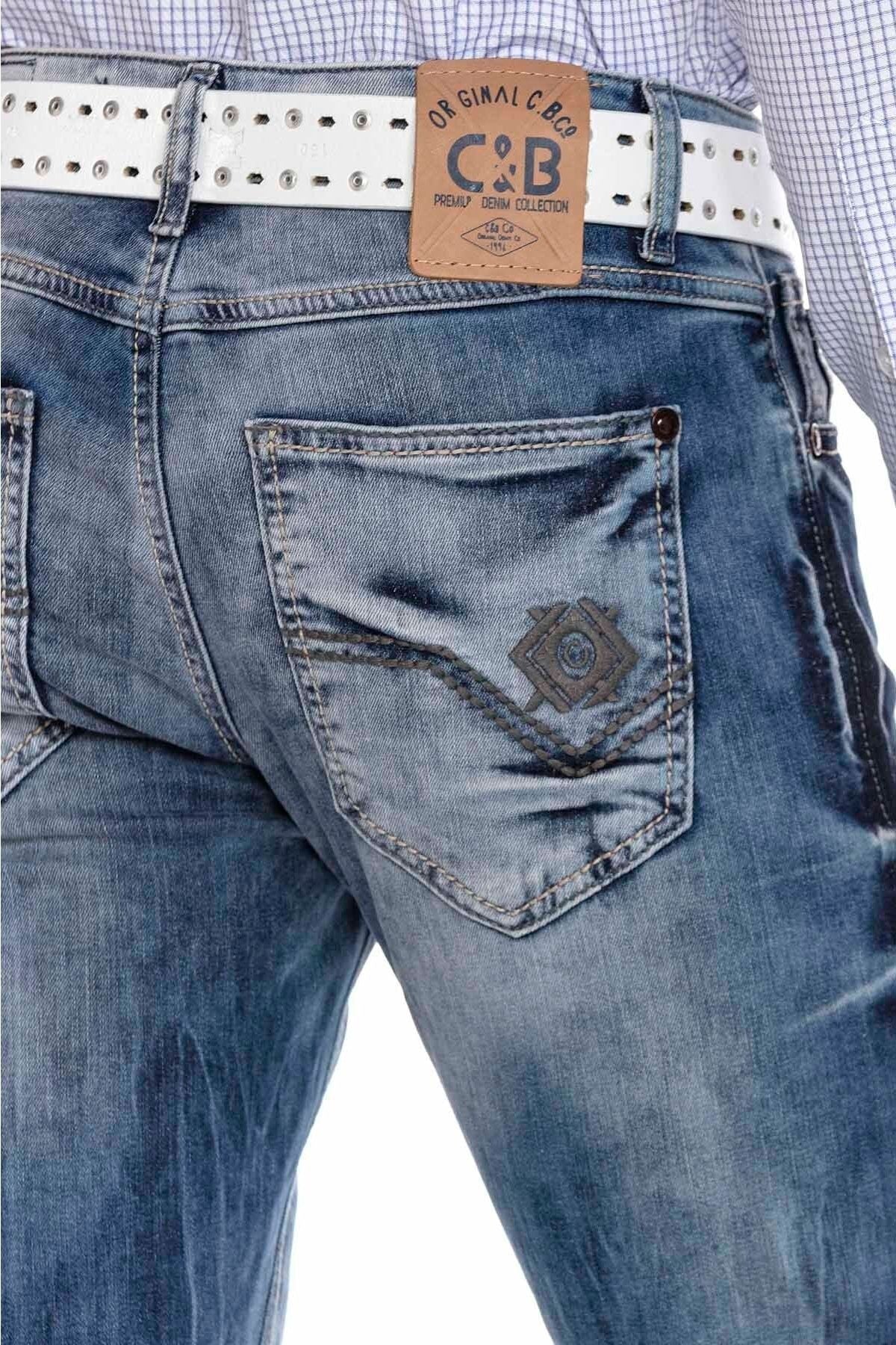 CD319 Jeans rectos para hombres 