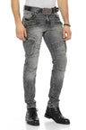 CD369 Skinny Men's Jeans with cool Applications