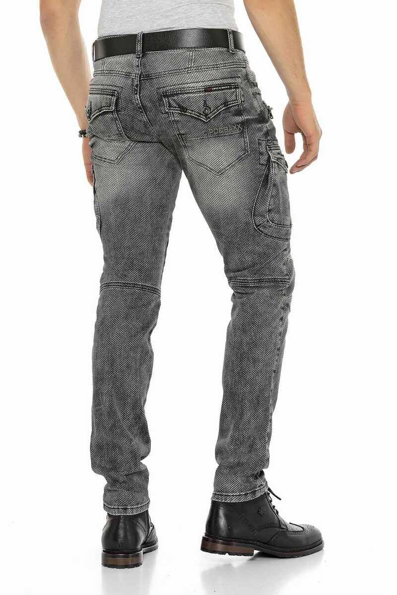CD369 Skinny Men's Jeans with cool Applications
