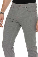 CD372B  Pantalones de tela para hombres en un corte recto de moda