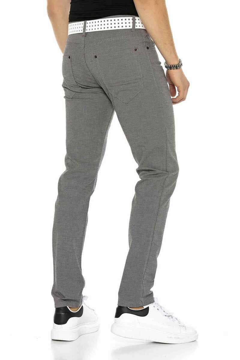 CD372B  Pantalones de tela para hombres en un corte recto de moda