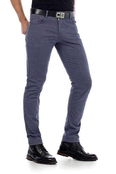 Pantalones de tela para hombres CD372C en el corte de ajuste delgado de moda