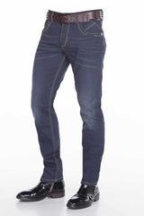 CD381 Jeans cómodos para hombres con corte clásico