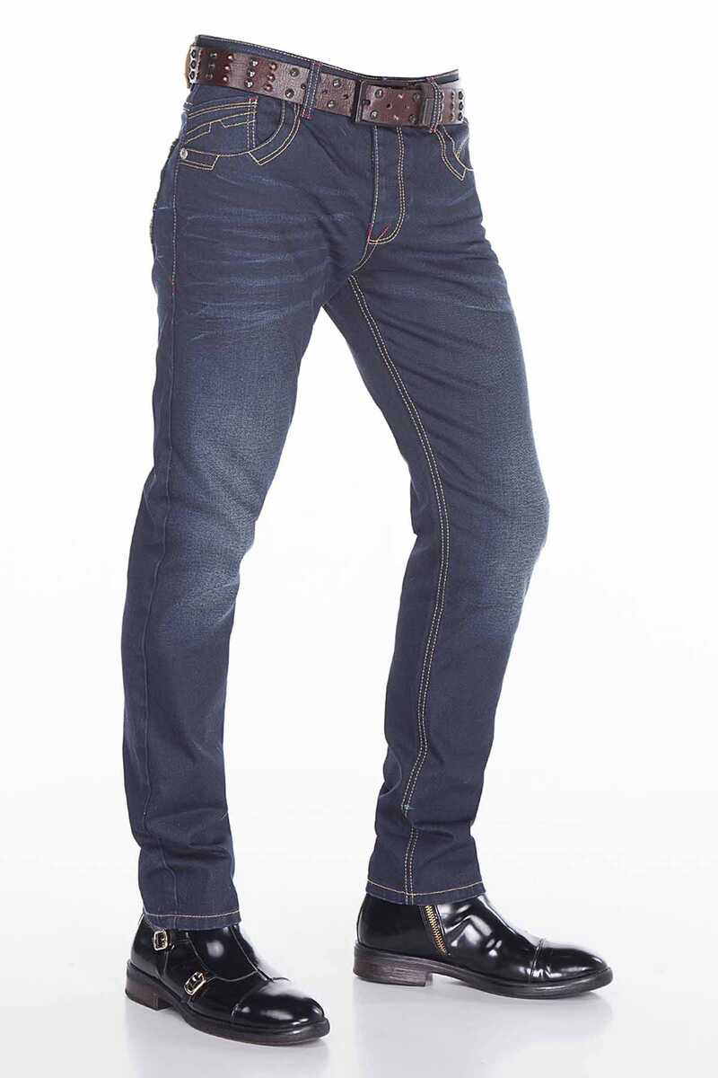 CD381 Jeans cómodos para hombres con corte clásico